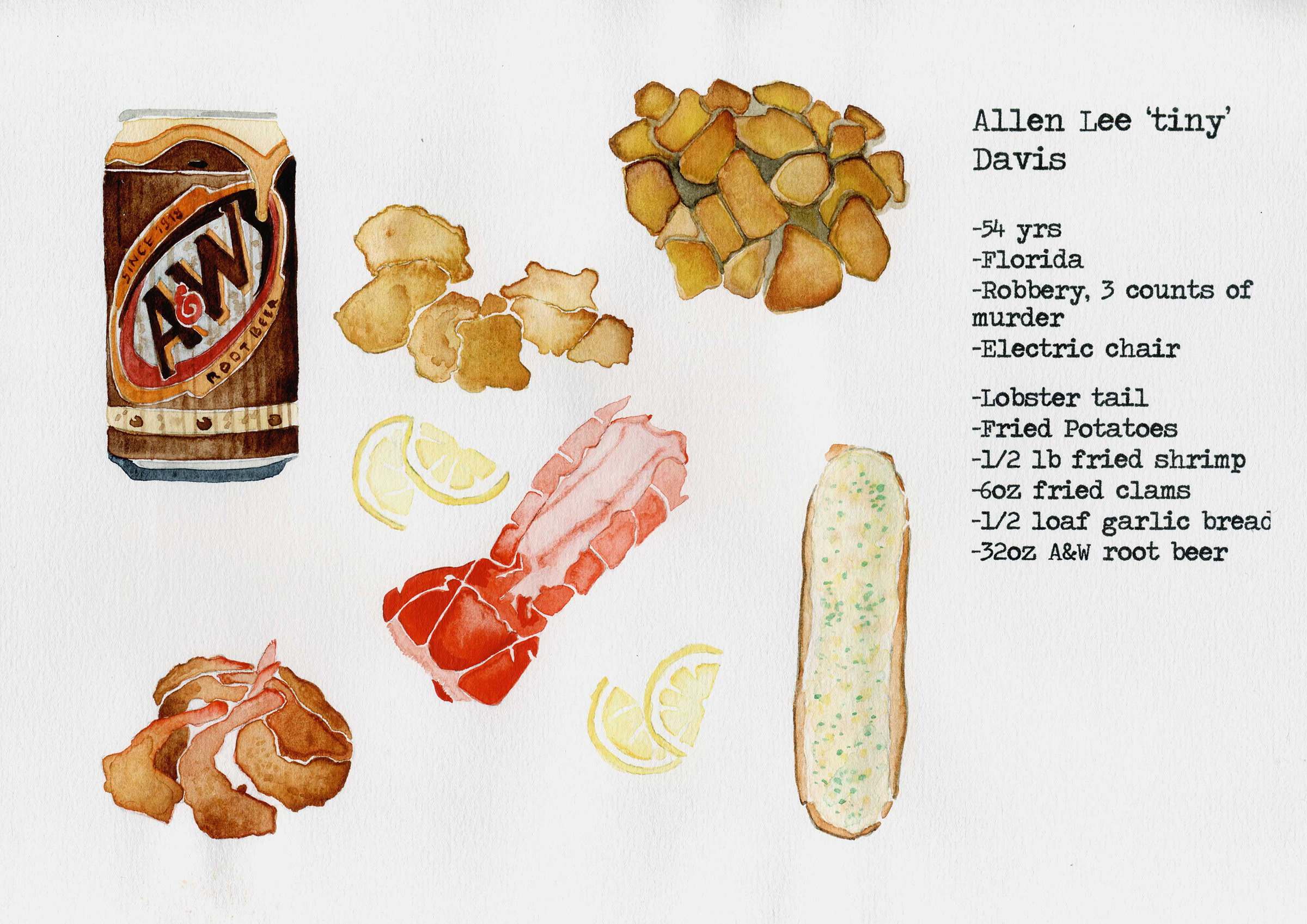 {Le dernier repas (Allen Lee « tiny » Davis)}, 2020