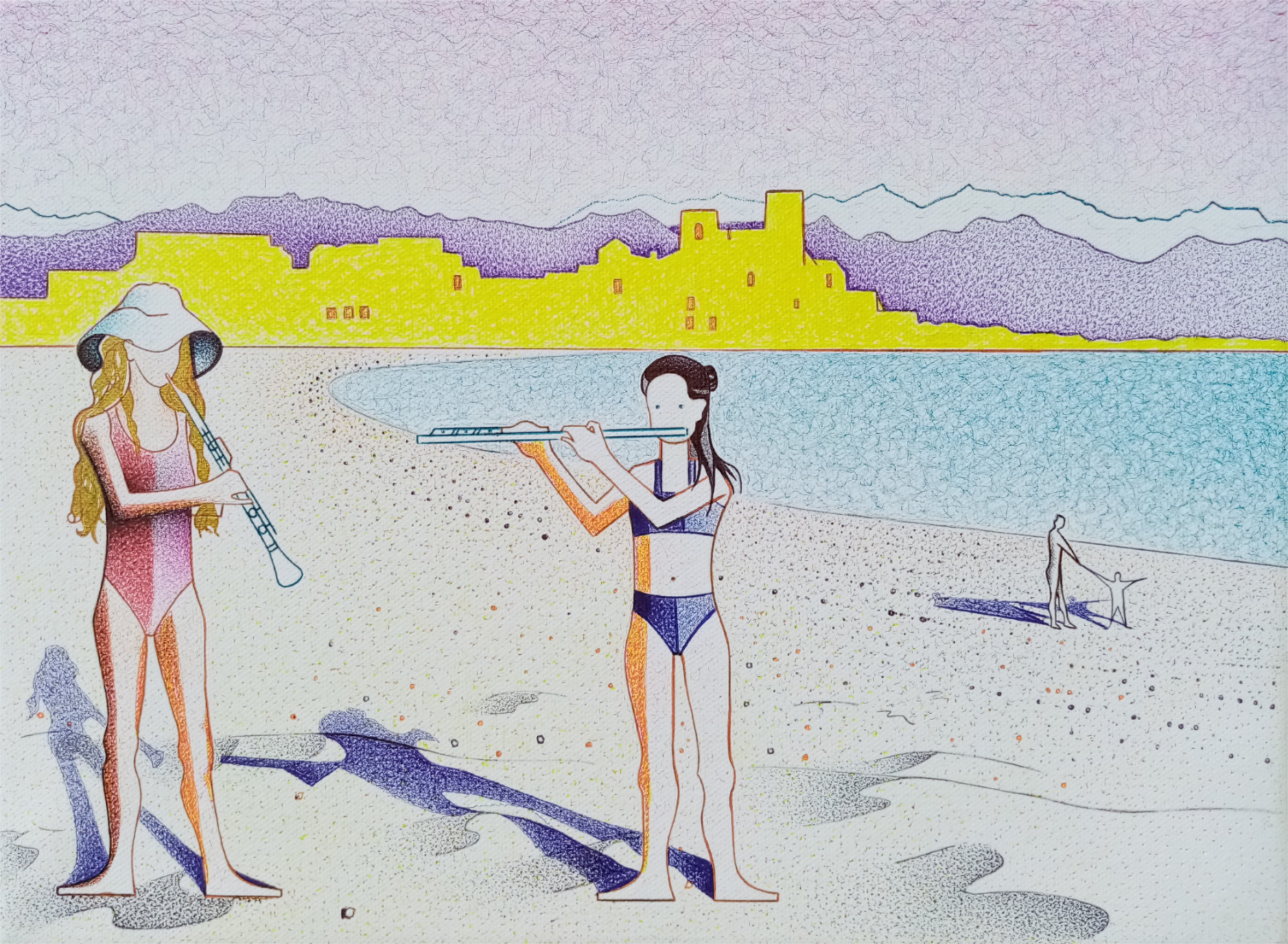 {Deux sœurs à Antibes}, 2020