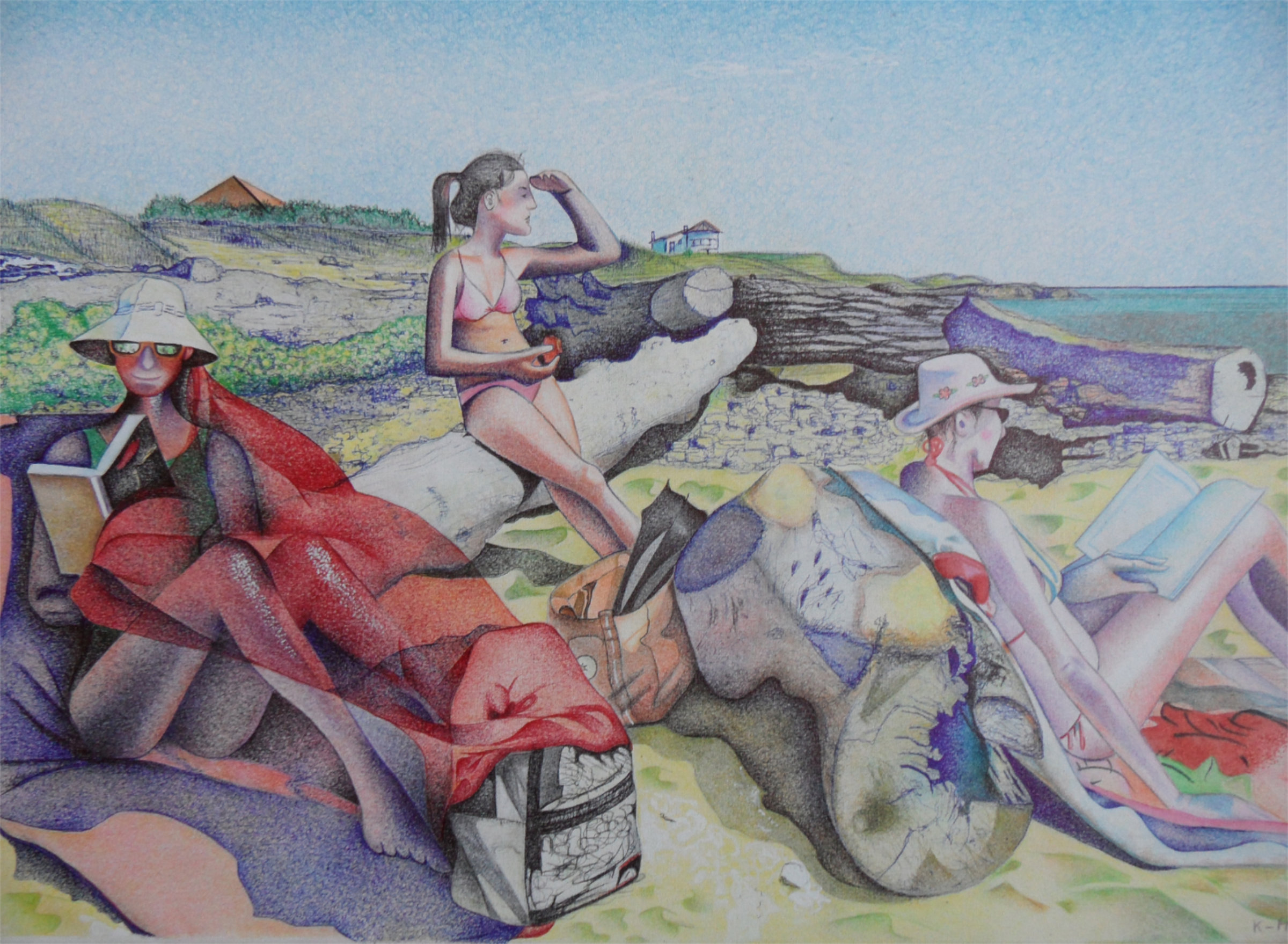 {Les femmes à la plage}, 2014