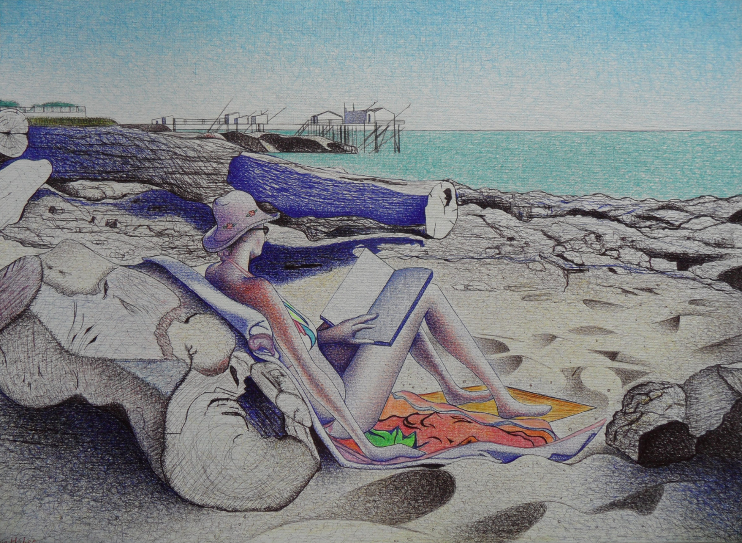 {Plage du soir}, 2019