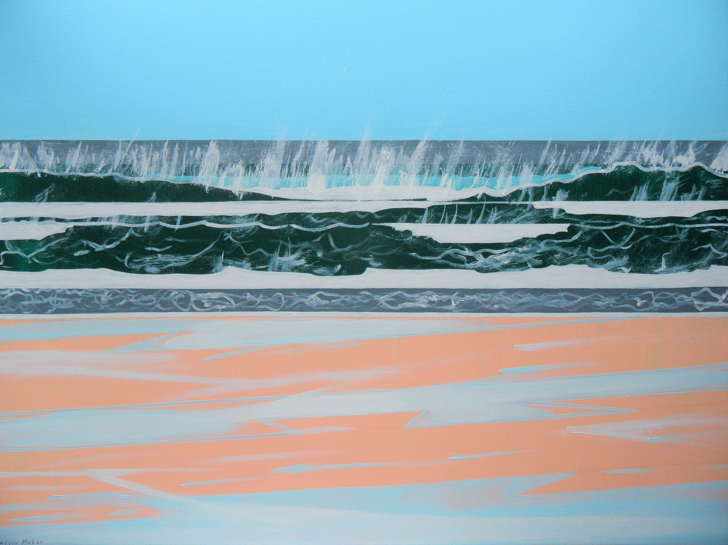 {Plage éloignée}, 2021