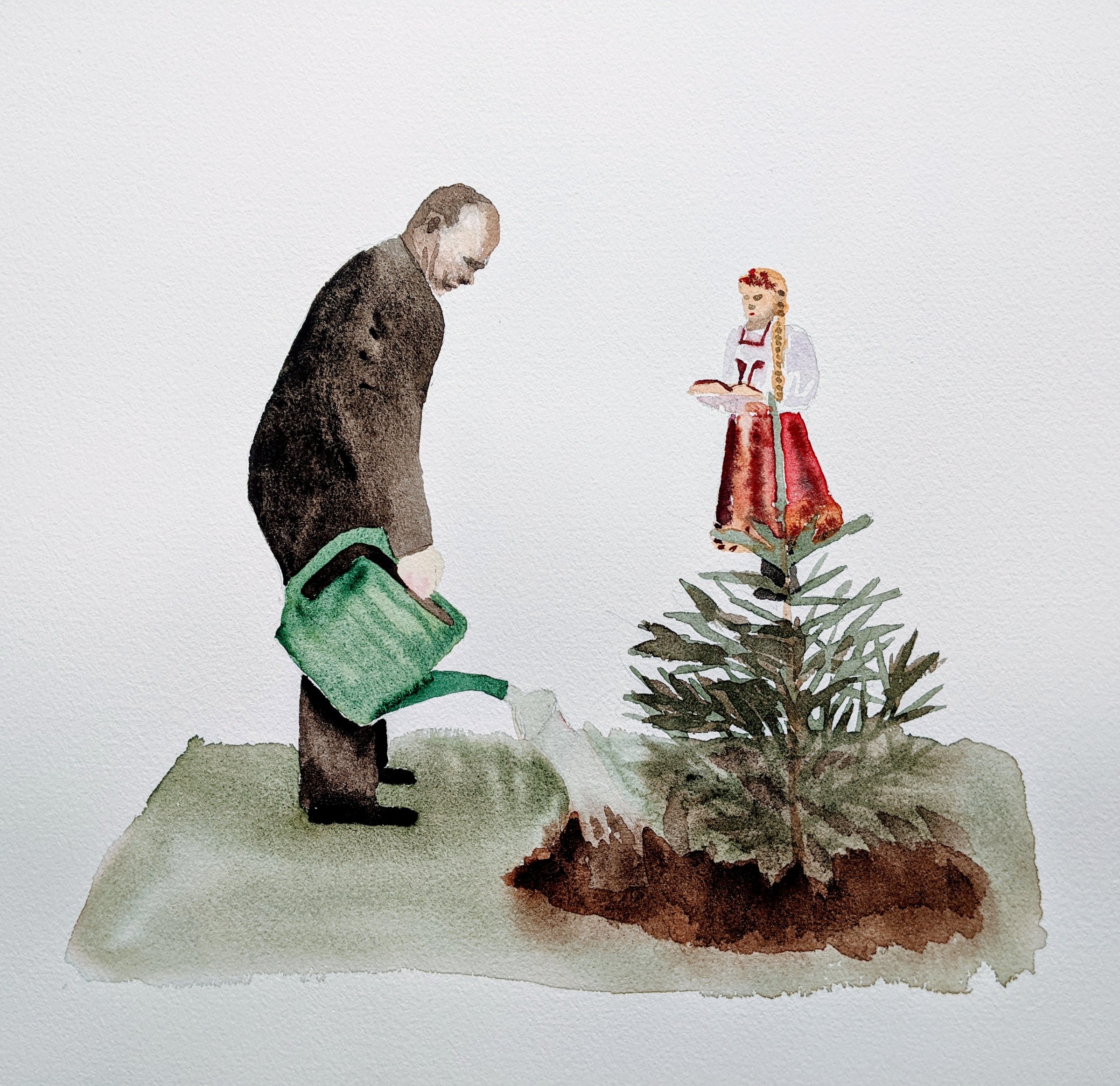 {Vladimir Poutine - Sapin - Parc des conquérants de l'espace - Saratov - 2021}