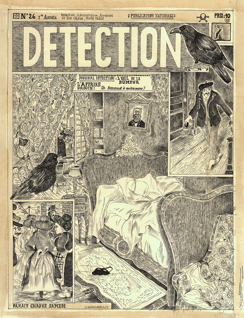 {Fait divers journal « Détection » - couverture,} 2019