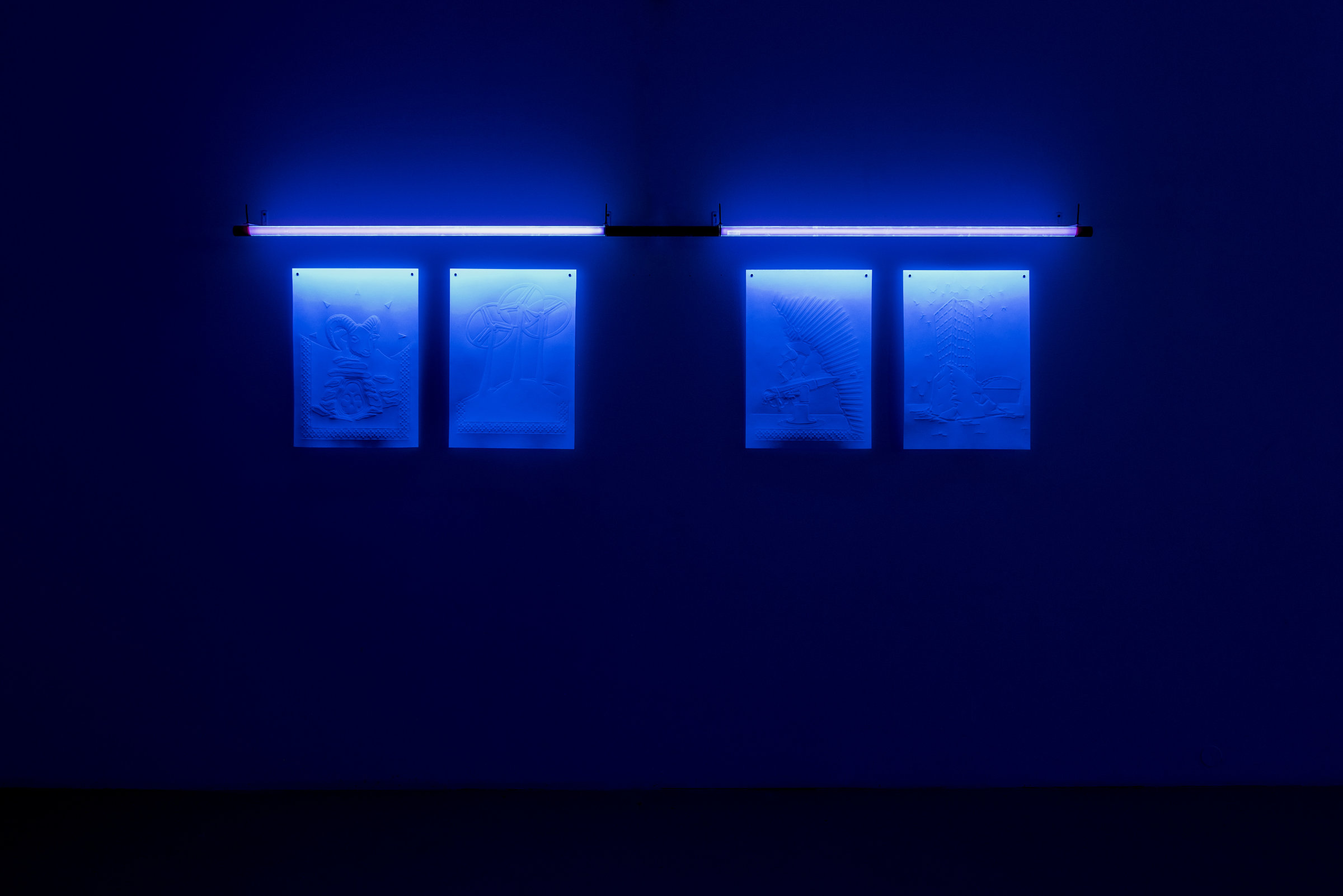 Gaufrages, 100 x 70 cm (chacun)