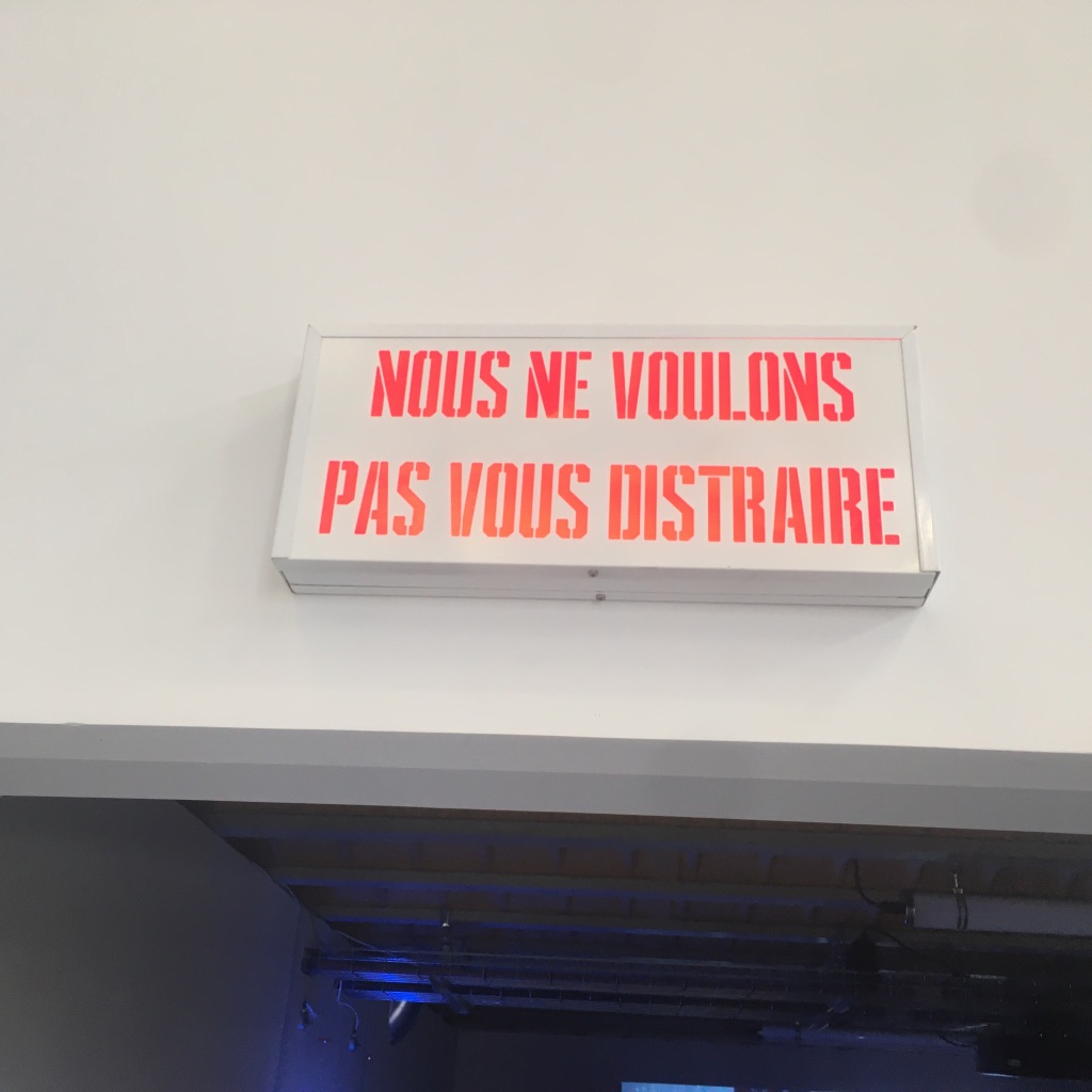 {Nous ne voulons pas vous distraire}, 2021