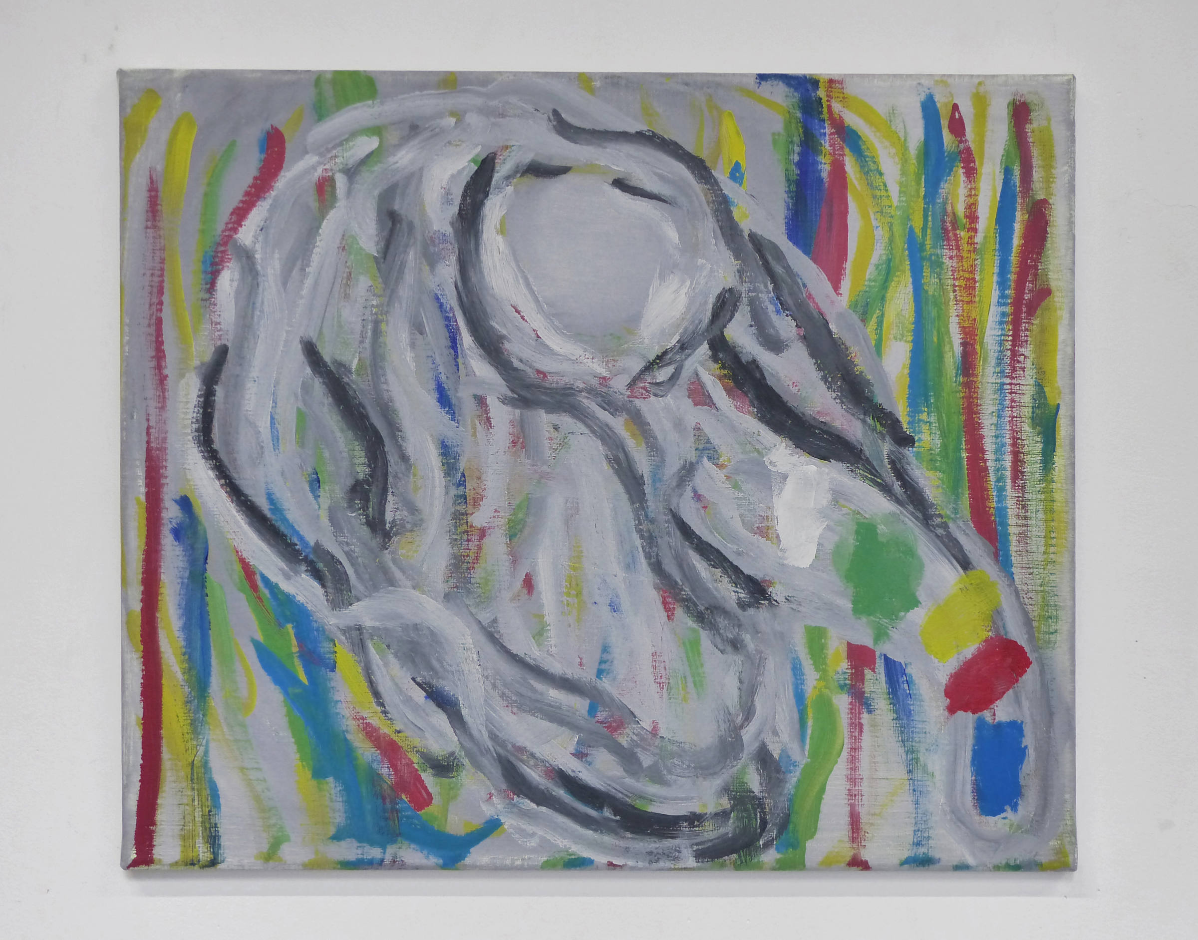 {Nourri de peinture}, 2021