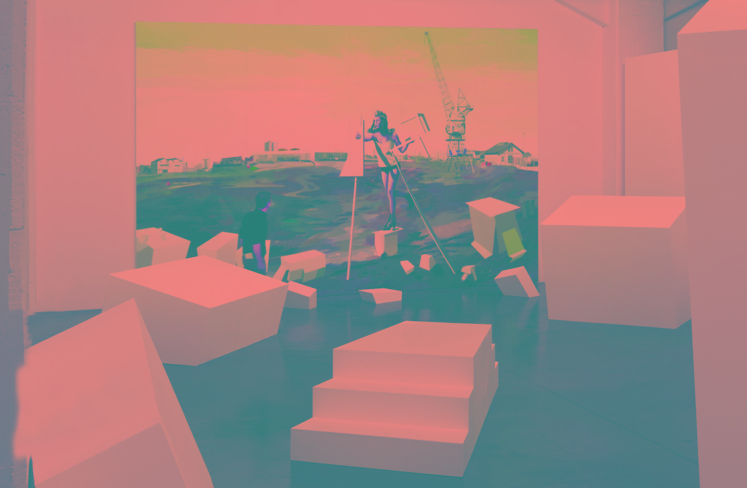 Vue de l'exposition {x degrés de déplacement}, 2011