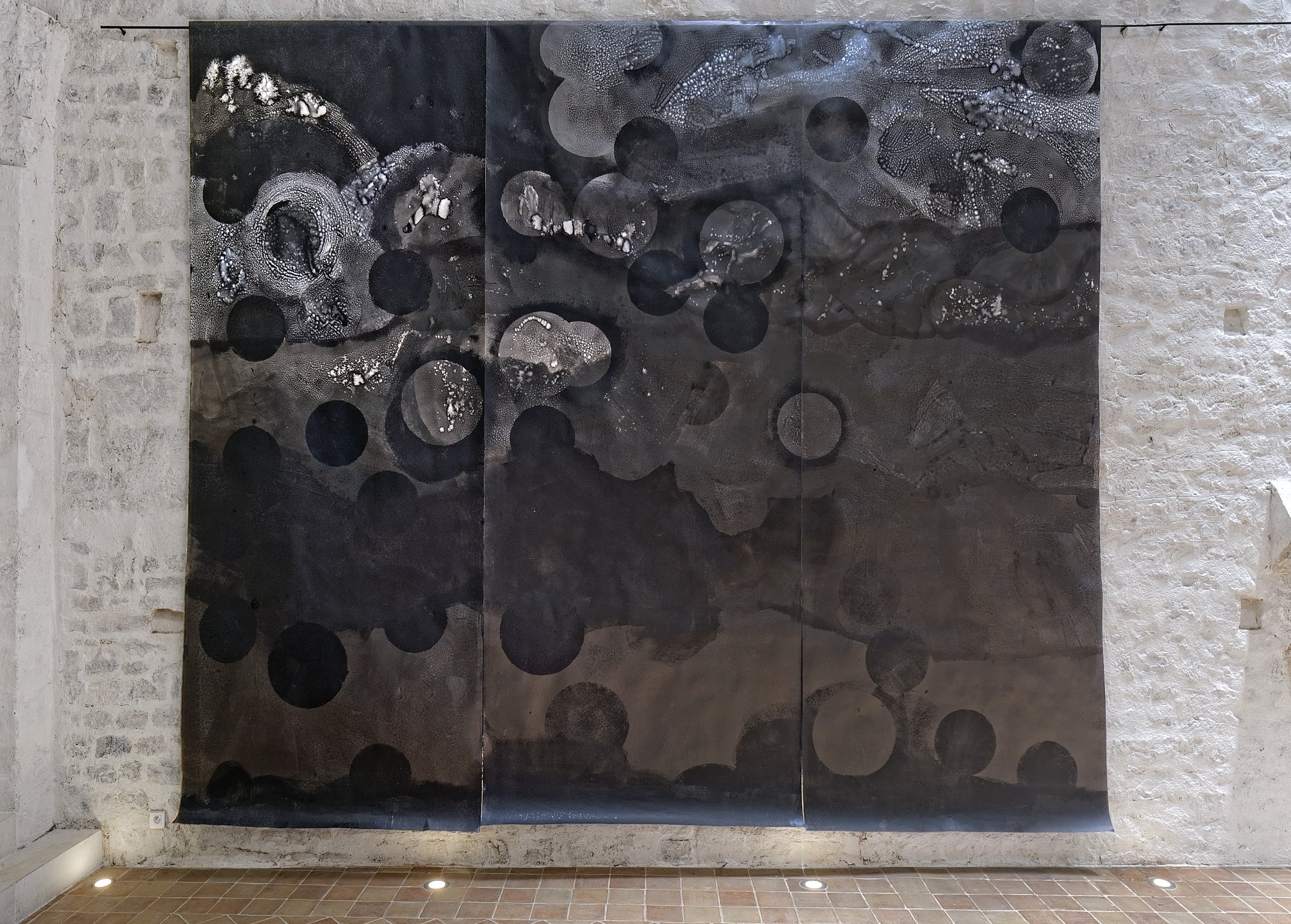Lavis sur papier aquarelle, 400 x 450 cm, 2014