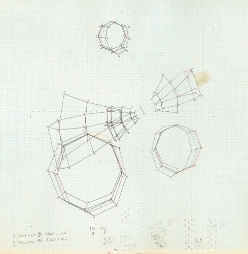 {Maquette Vitrail,} 1982-1986 (dessin)