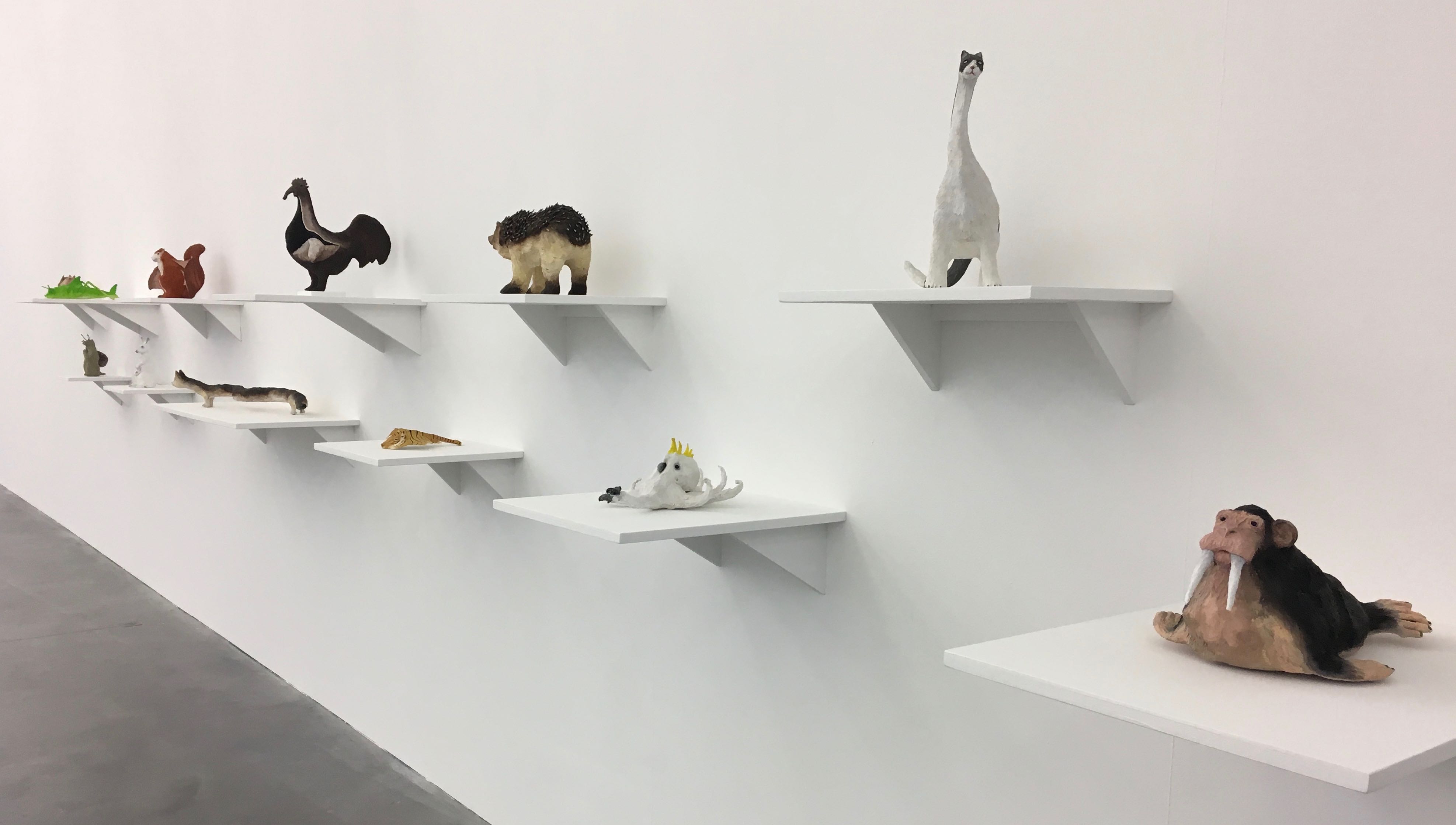 Vue de l'exposition {{Sculpter (faire à l'atelier)}}, Frac Bretagne, Rennes, 2018