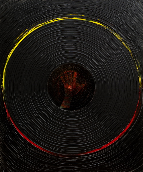 série {Terres - Mains soufflées au centre}, 2008