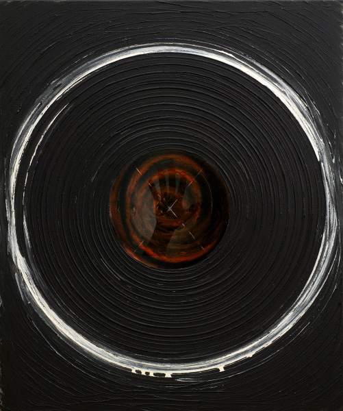 {Terres - Mains soufflées au centre}, 2008