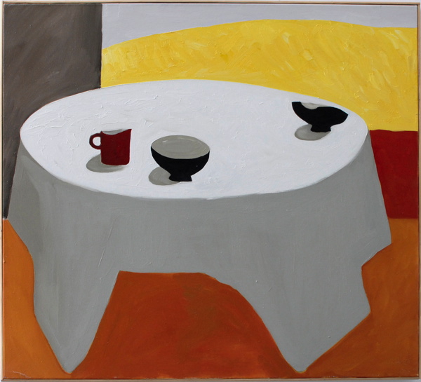 {Sur la nappe blanche, le bol cassé,} 2003