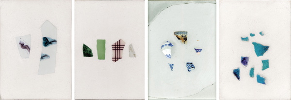 {Débris d'objets en céramique,} 2001