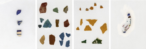 {Débris d'objets en céramique,} 2003