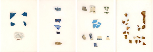 {Débris d'objets en céramique,} 2006