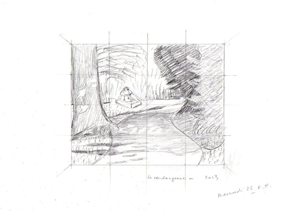 Dessin préparatoire, 2013