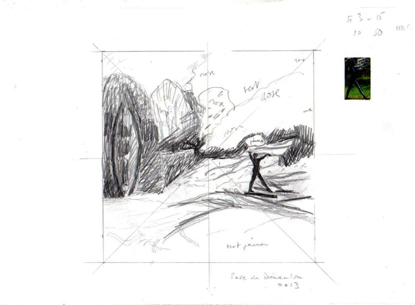 Dessin préparatoire, 2013
