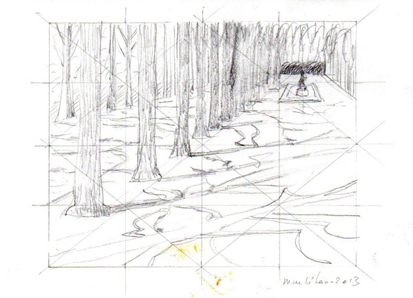 Dessin préparatoire, 2013