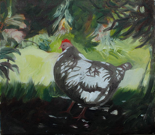 {Poule à l'ombre}, 5 mai