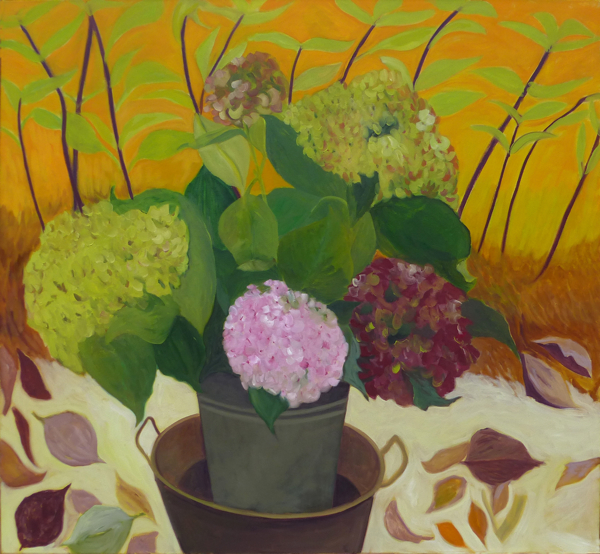 {Seau d'hortensias,} 2017