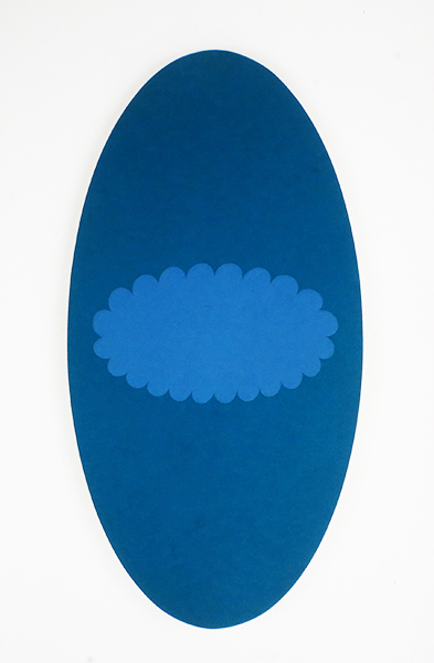 {Oval Painting 2 Blues,} 1992