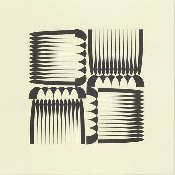 {Rhyme and Reason (Foursquare) 2,} 2012 crayon sur papier, 50 x 50 cm