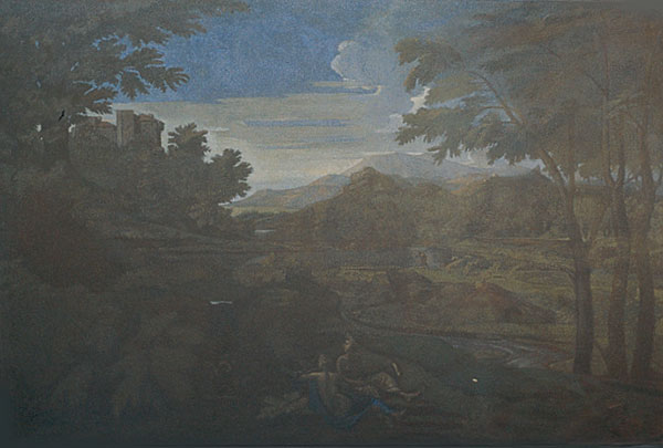 {Paysage aux deux nymphes,} 1979