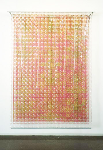 {Parterre en rideau rose,} 2001