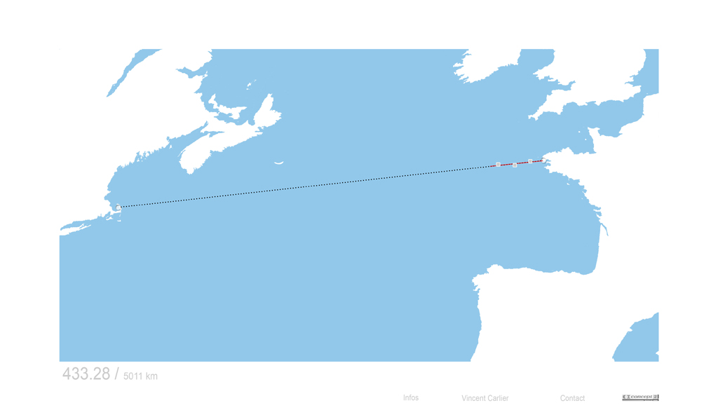{Traversée de l'Atlantique en rameur d'appartement}, 2008