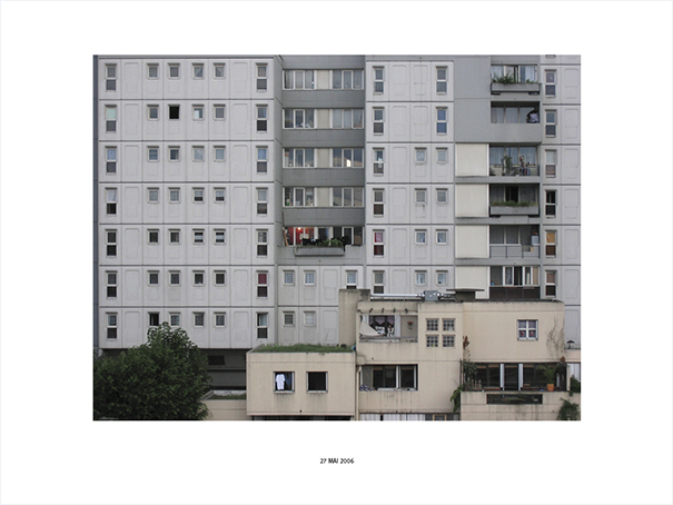 {Façades (crépuscule), Saint-Ouen, 27 mai 2006}