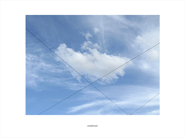 {Nuages et câbles, Bâle, 23 août 2007}