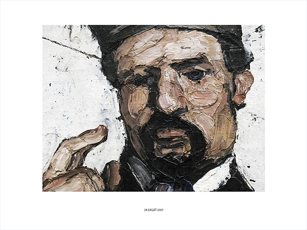 {Avocat (d'après Cézanne, L'Avocat, ou L'oncle Dominique, 1866), Paris, 28 juillet 2007}