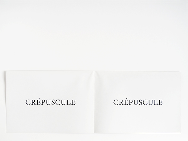 {Crépuscule (Jérusalem, 29 août 2011),} 2013