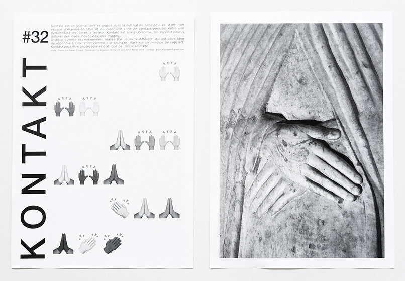 {Kontakt #32 (Émojis / Tombe de Fra Angelico, Rome, 25 août 2012),} février 2019