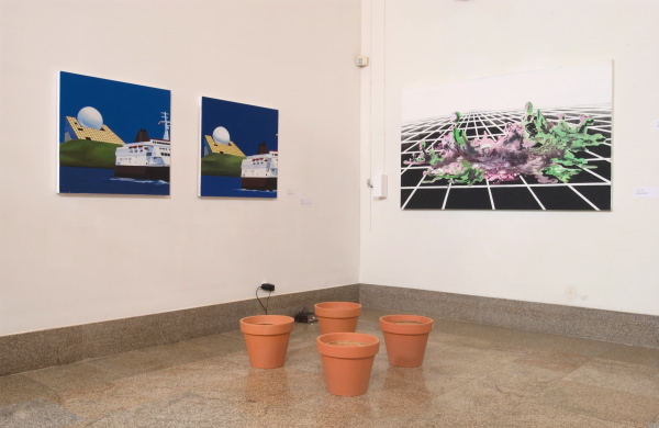 Vue de l'exposition Entropia, Centre international d'art et du paysage, Vassivières, 2004