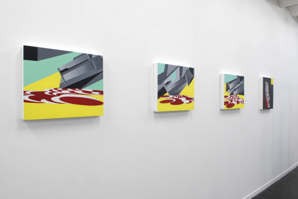 Vue de l'exposition Matériaux divers et autres bonnes nouvelles, galerie Cortex Athletico, Bordeaux, 2010