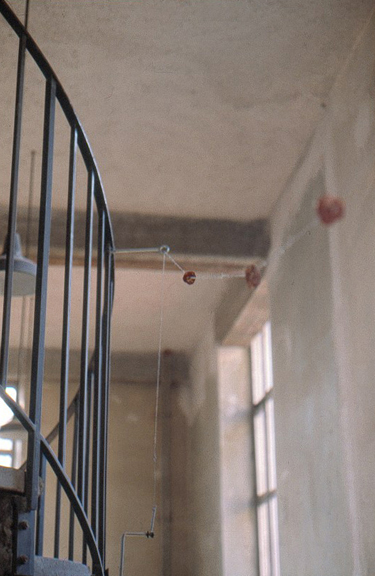 {La machine à faire voler des rondelles de saucissons}, 1989 (détail)