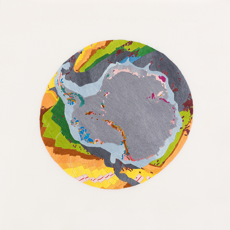 {Pôle sud – carte géologique du continent antarctique}, 2006