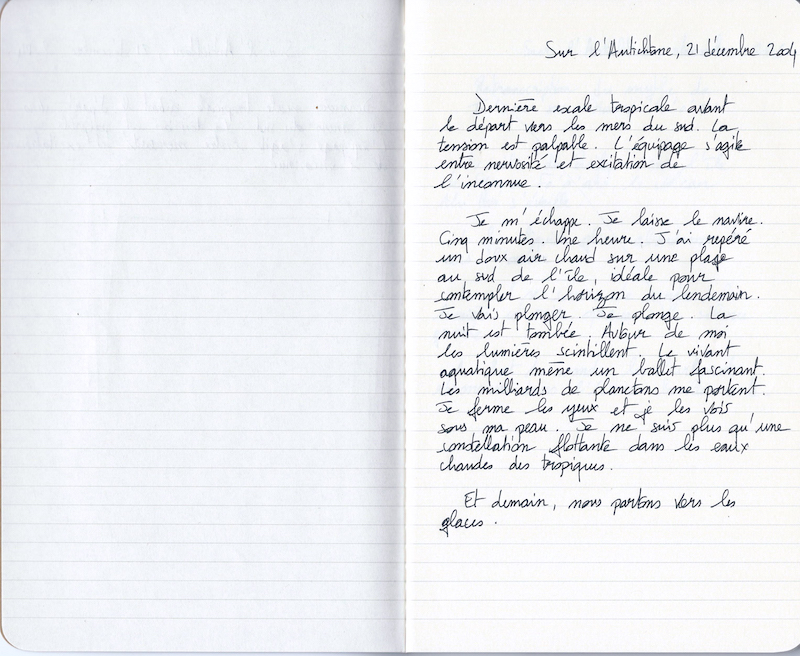 {Carnets de Giulia Camassade}, 2017
