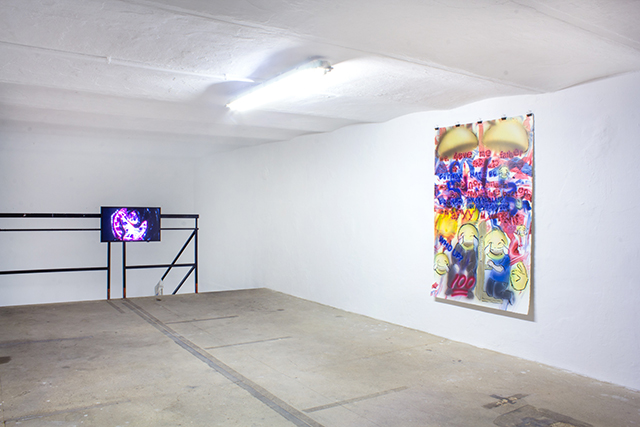 Mur de gauche : Sven Loven, Father and Me, 2016 Paul Barsch, Stoic and Stout, 2016