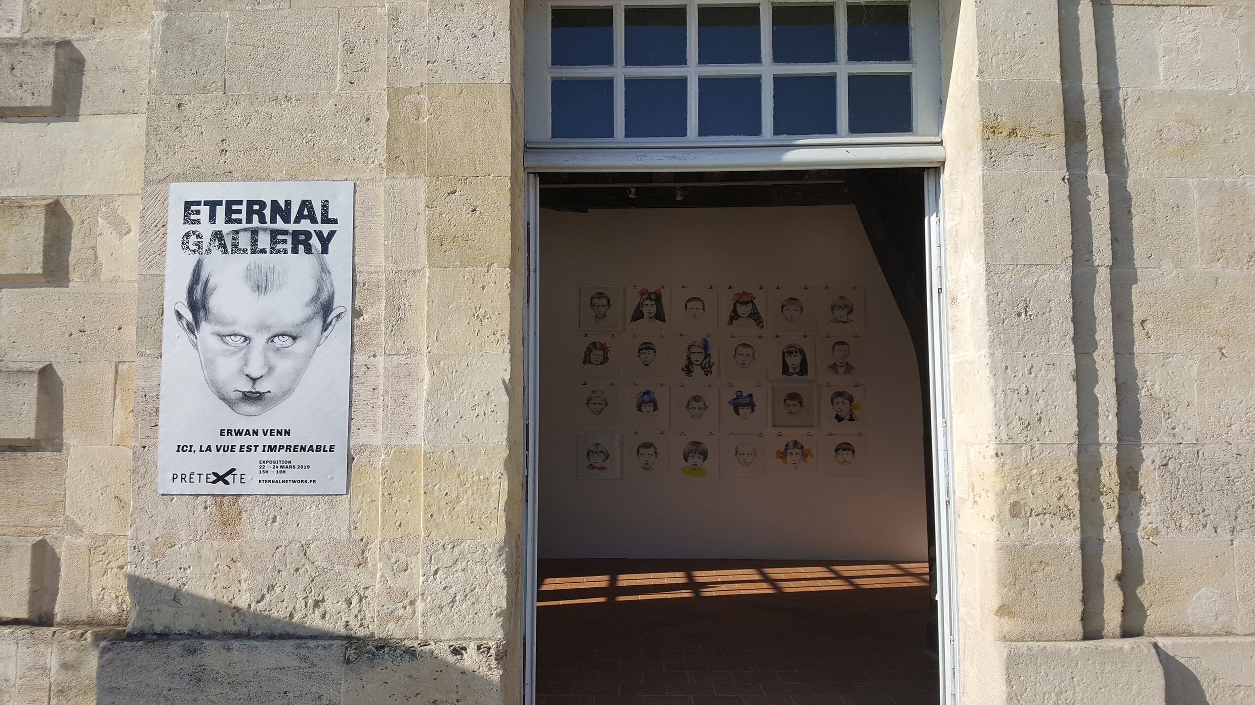 Vues de l'exposition Ici, la vue est imprenable (2019), Eternal gallery, Tours