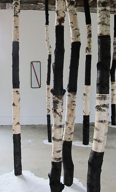 Vues de l'installation à La Nouvelle Manufacture, Saint-Martin-de-Valamas