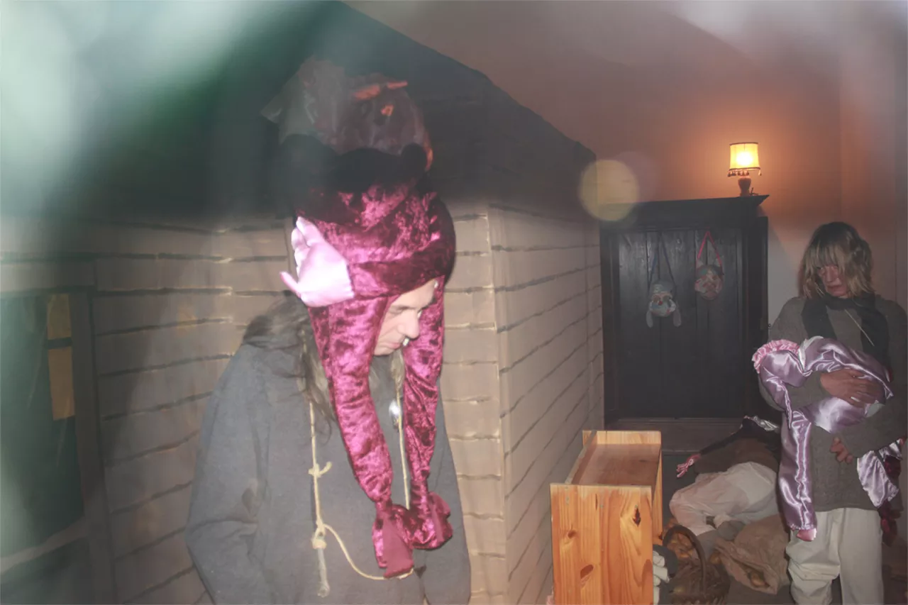 {Indoors, family portrait}, 2021