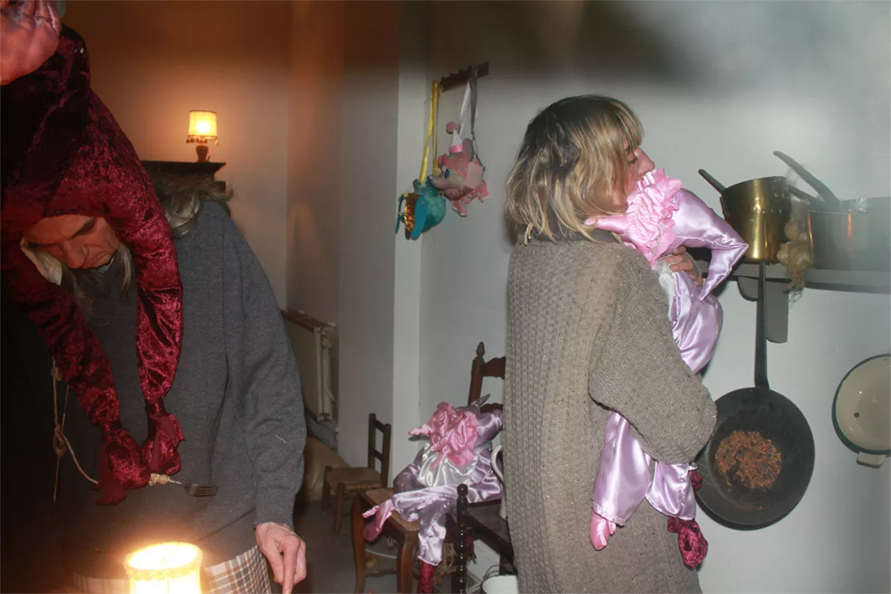 {Indoors, family portrait}, 2021