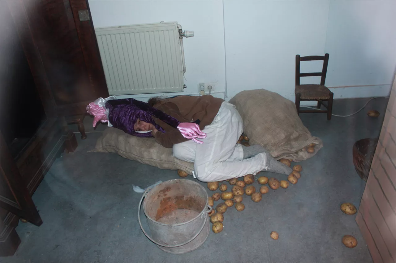 {Indoors, family portrait}, 2021
