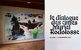 Vue de l'exposition {{Le dialogue des cimes,}} Château de Gordes, 2018