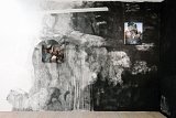 Vue de l'exposition (2e salle « La grotte ») {Par les yeux de la louve, La traversée de la grotte}