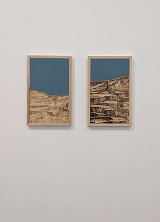 Peinture sur bois et bois raboté, 30 x 40 cm