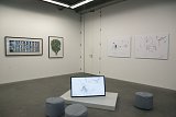 Vue de l'exposition À dessein (métis, récit, climat), Espace d'art Khiasma, Les Lilas, 2016.